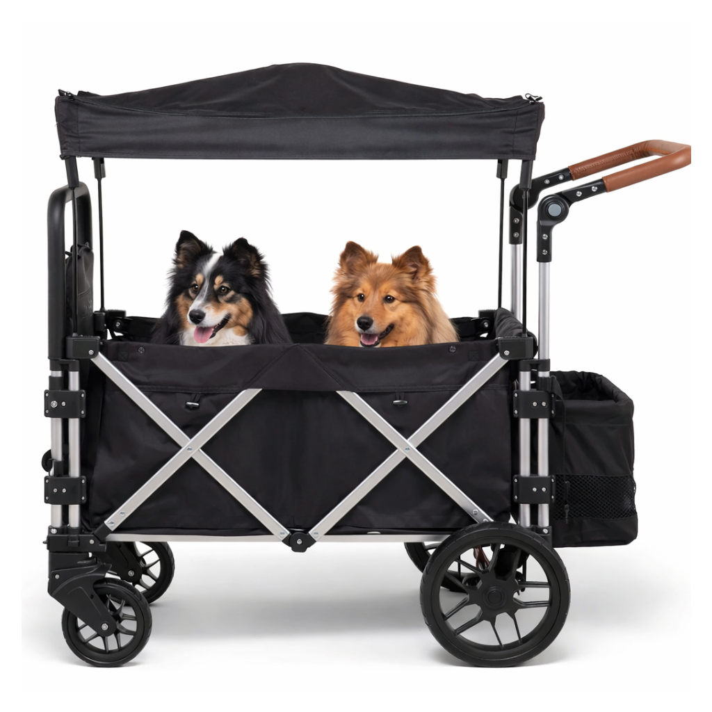 Alota Pets Large Dog Stroller Wagon –  220 lb Heavy Duty with Ramp for Big Dogs
